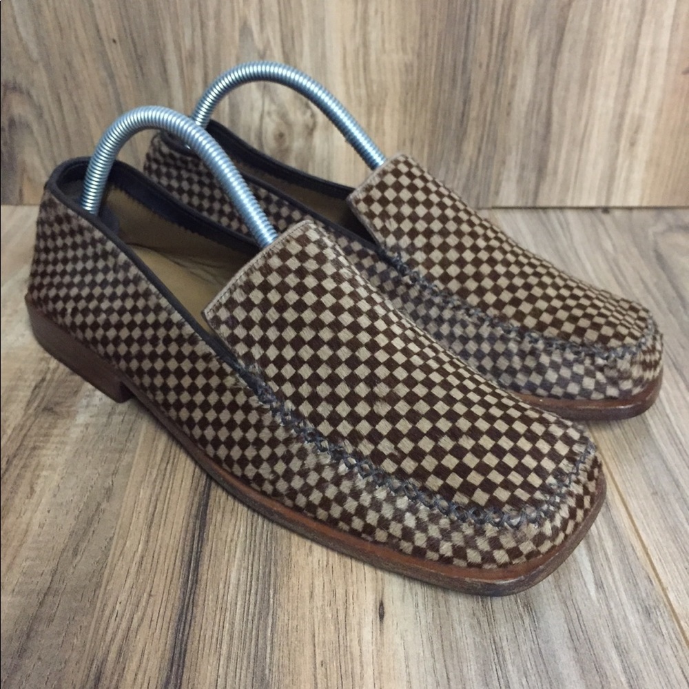 Louis Vuitton shoes pony hair logo supreme